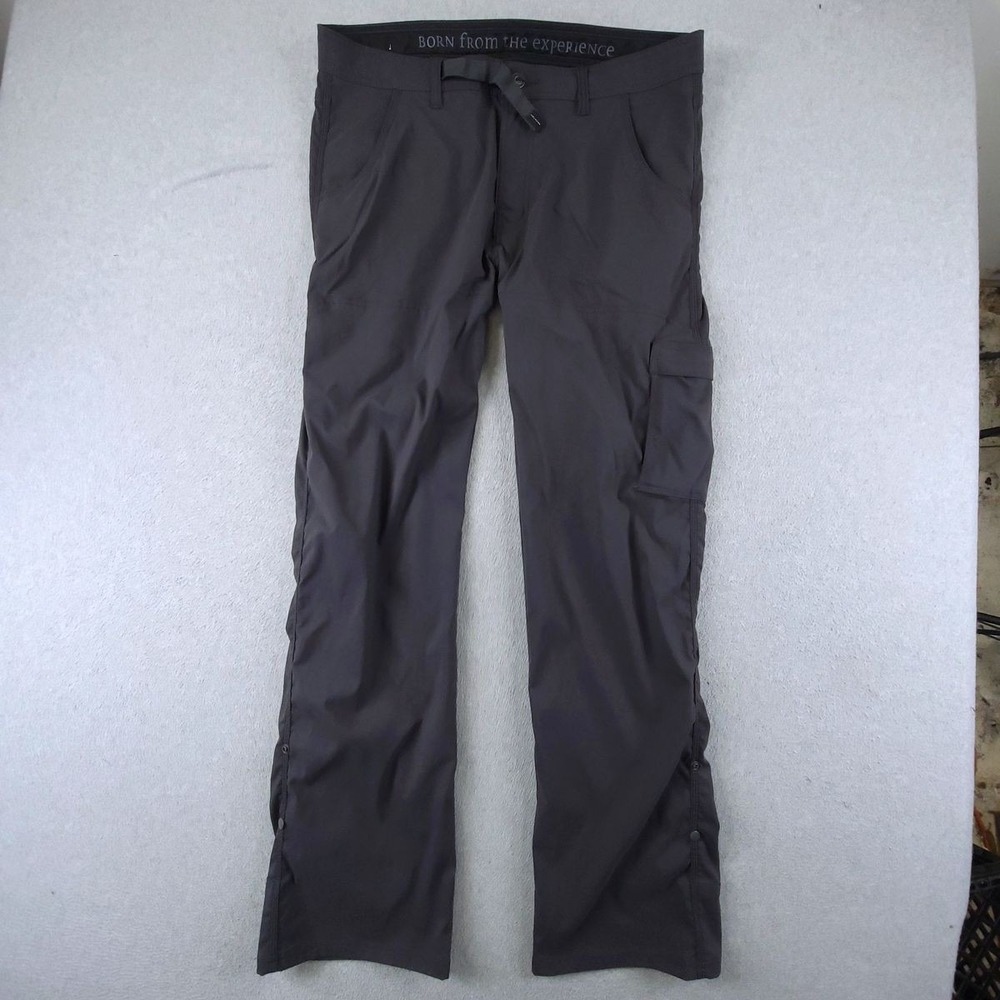 prAna Stretch Zion Relaxed Pants Mens 36x34 Charcoal Cargo Hiking UPF 50 Stretch